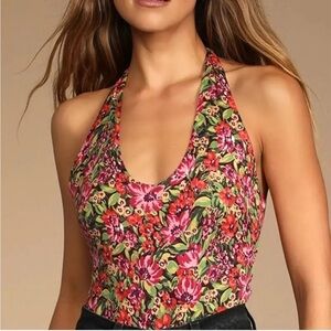 Floral print bodysuit from Lulus